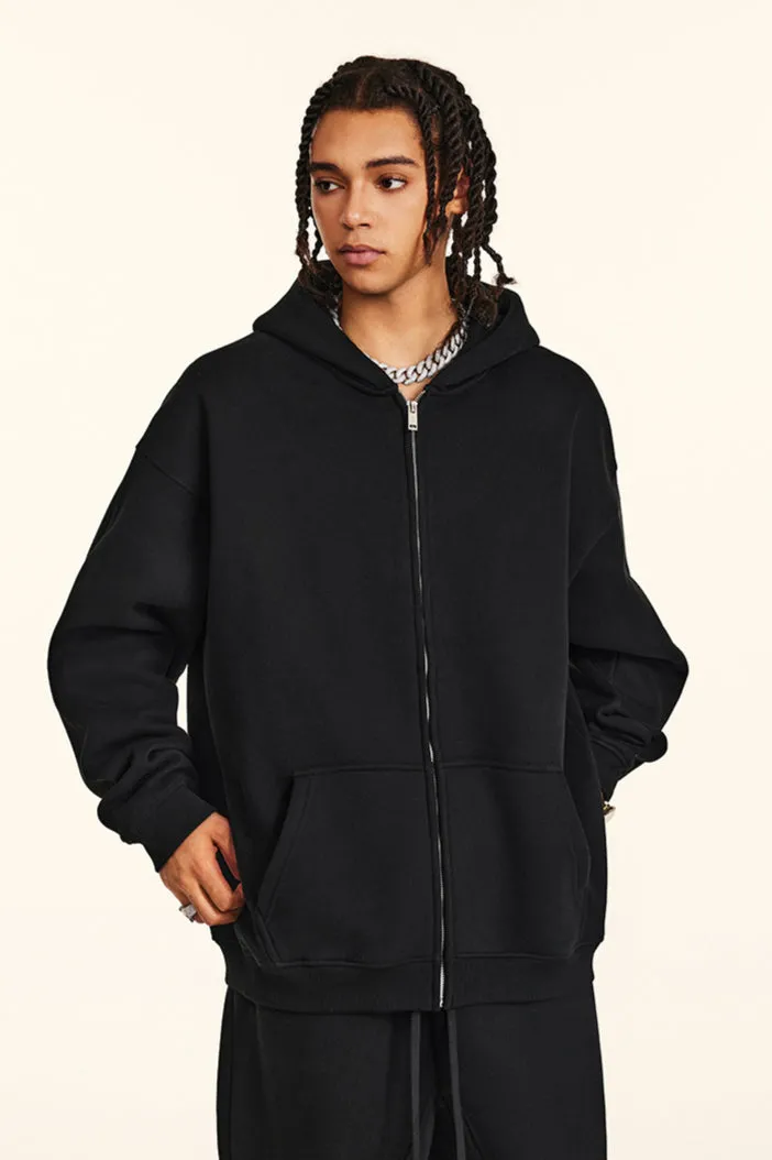Oversized Zip-Up Hoodie and Jogger Set