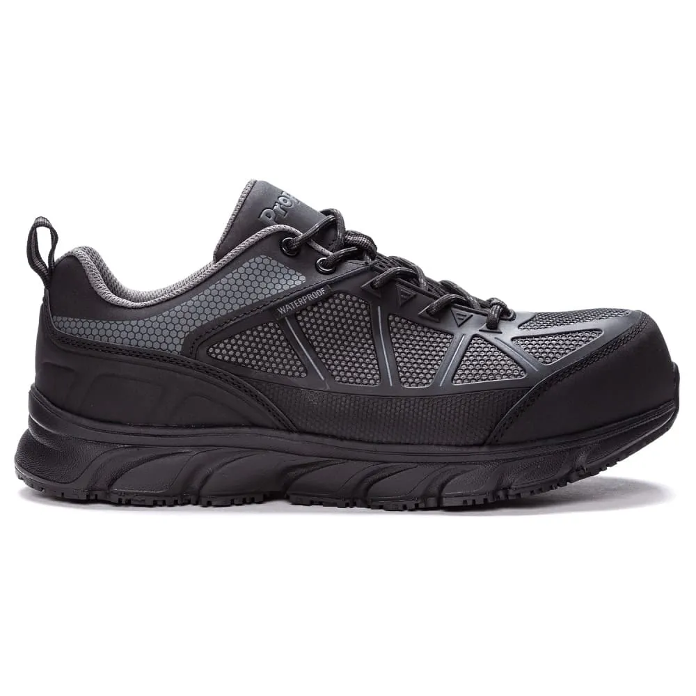 Propet Men's Seeley II Work Shoes Black/Grey