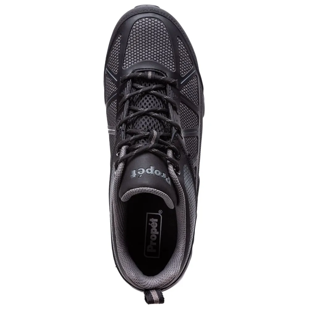 Propet Men's Seeley II Work Shoes Black/Grey