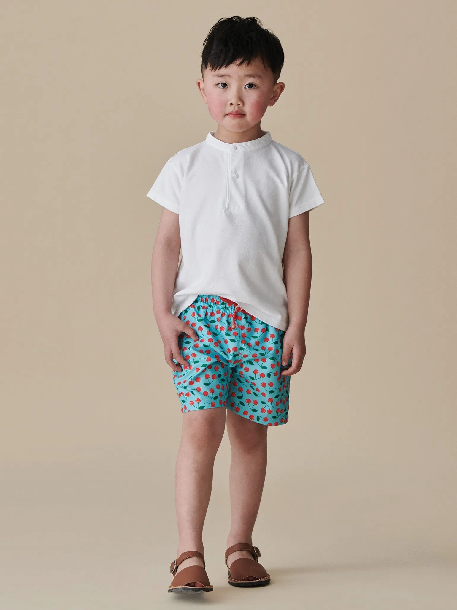 Red Cherry Bravo Boy Swim Shorts