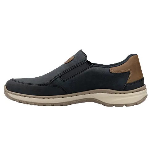 Rieker Men's Slip On Casual Shoes - 03365-14 - Navy