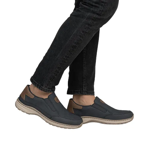 Rieker Men's Slip On Casual Shoes - 03365-14 - Navy
