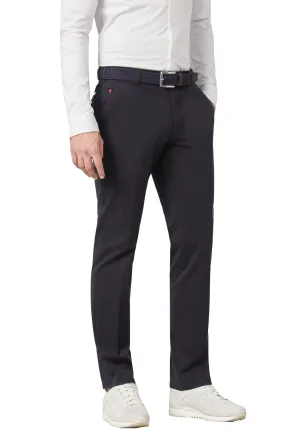 Roma Super Soft Lightweight Cotton Chinos - Navy