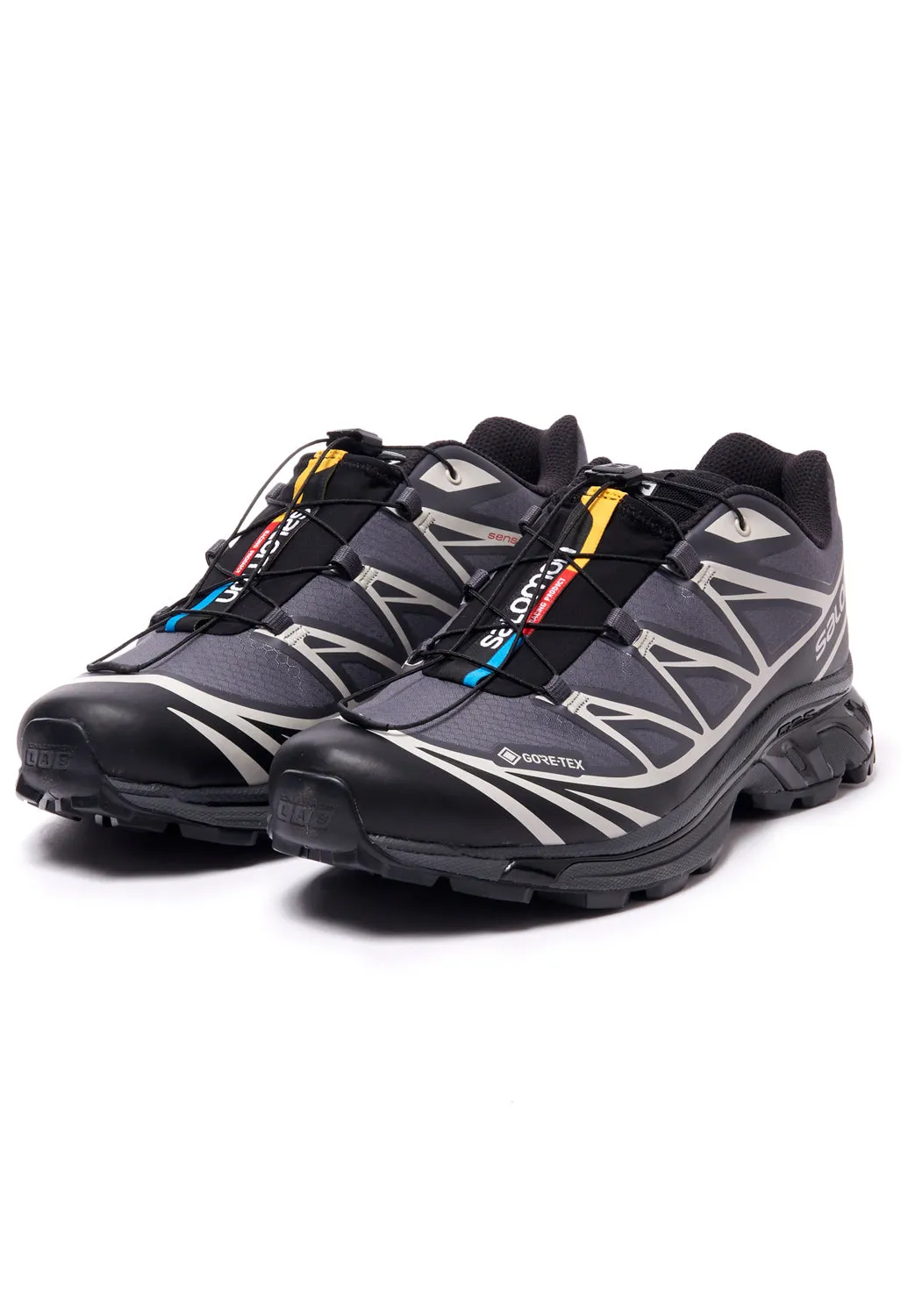 Salomon XT-6 GORE-TEX Trainers - Black/Ebony/Lunar Rock