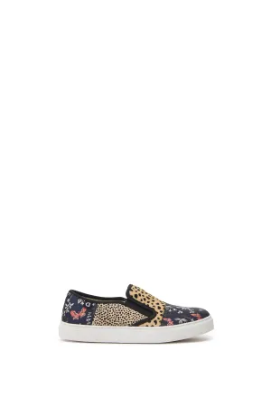 Slip On Animal Patch Leopard & Flower Trainers Desigual Style 21WSKL06