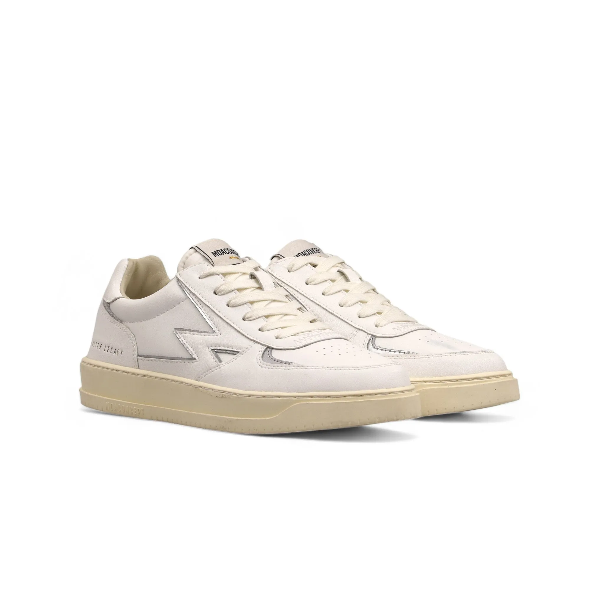 Sneaker Legacy dettagli laminati argento