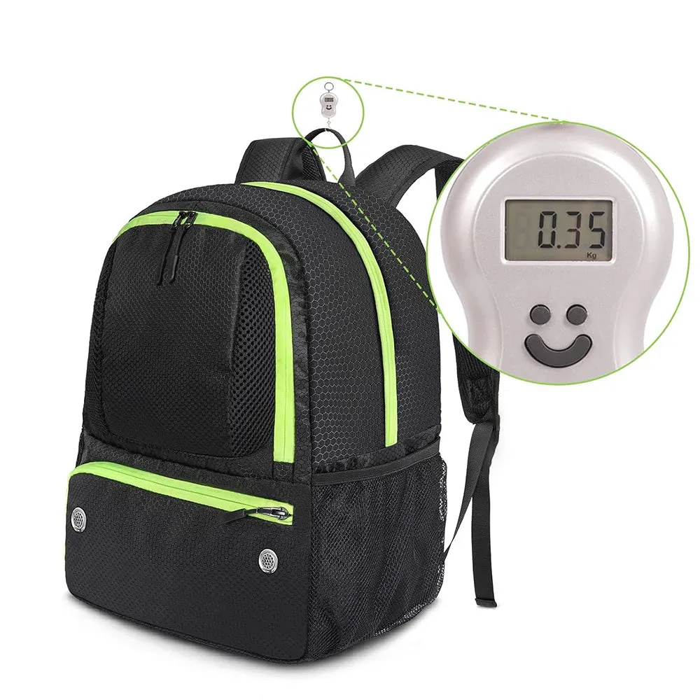 Soccer Backpack Water Resistant Soccer Bag with Ball Holder and Shoe Compartment Green