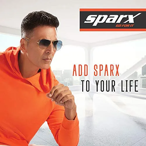 Sparx Men's Black Red Sneaker