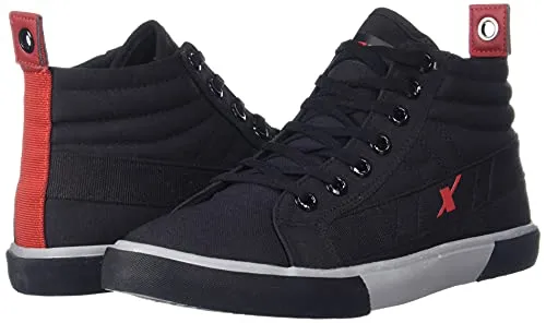 Sparx Men's Black Red Sneaker