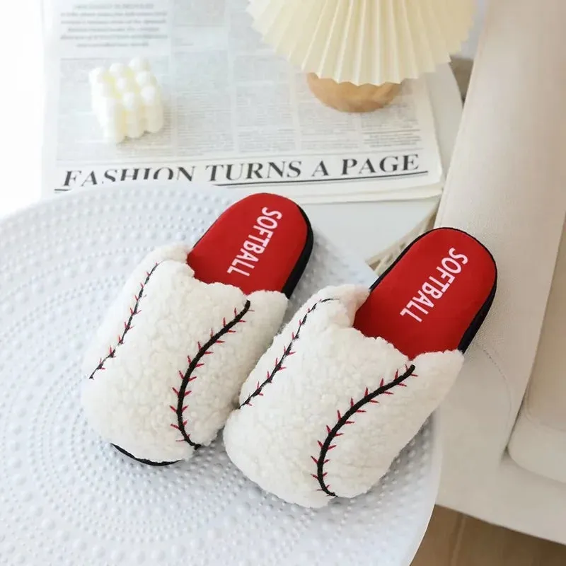Sport Slippers Basketball, Soccer & Baseball | Indoor Soft House Shoes