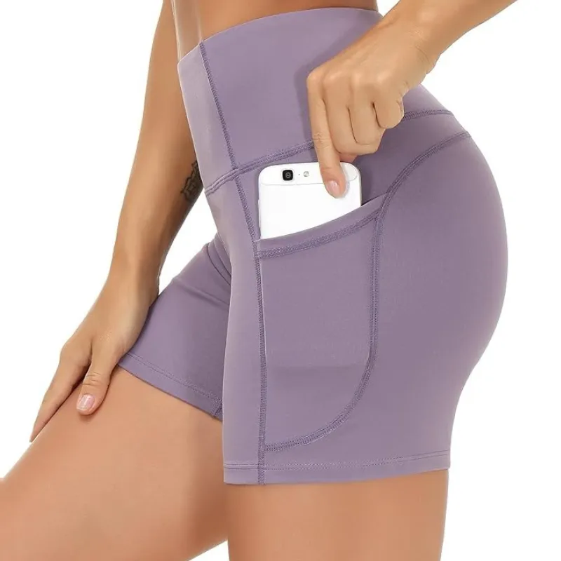 Stretchy Athletic Shorts With Deep Pocket