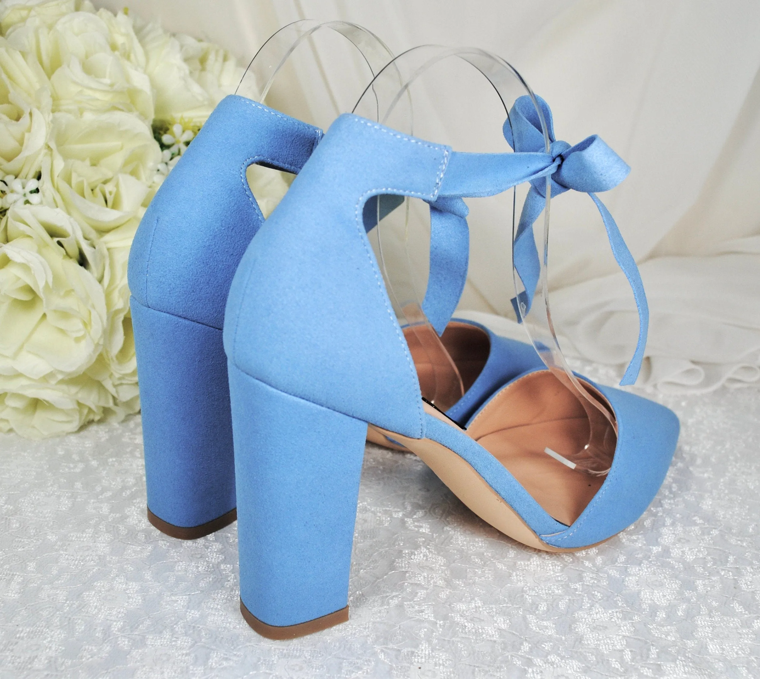 Suede Block Heel with Ankle Strap | Other Colours