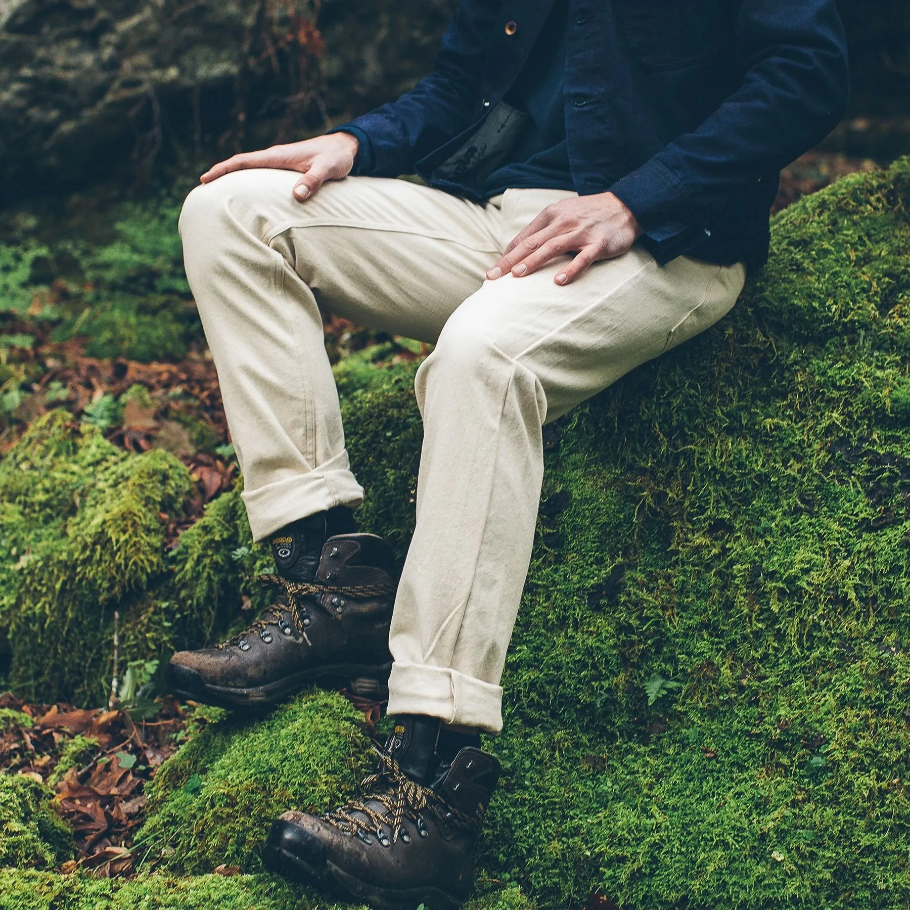 The Camp Pant in Natural Selvage Canvas