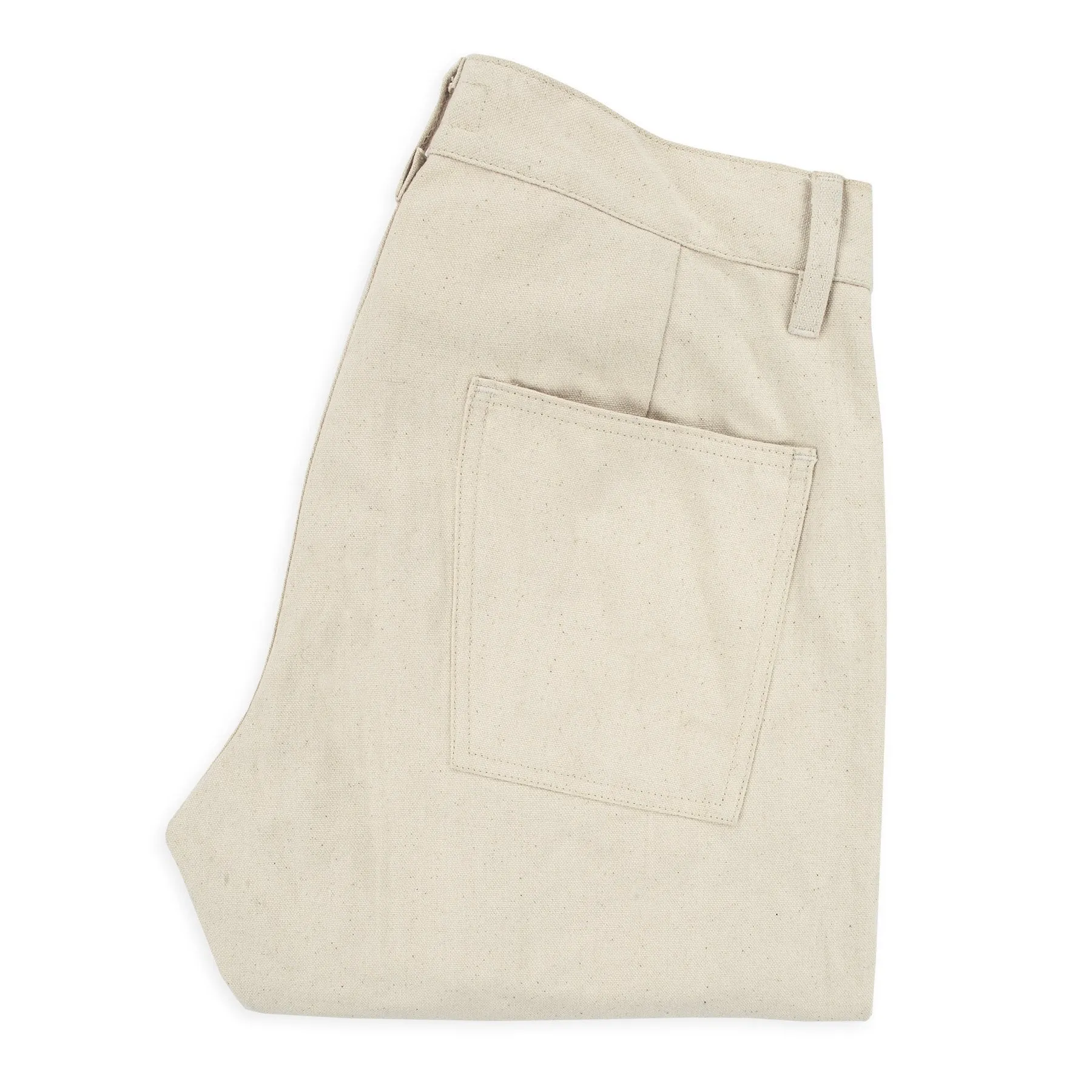 The Camp Pant in Natural Selvage Canvas