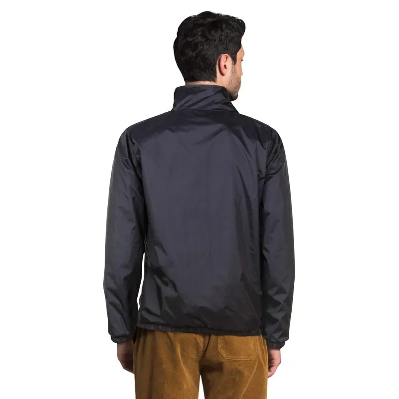 THE CLOWNFISH Men's Activewear Jacket - Cool Design with Pockets | Stand Collar | XL | Black with White Stripes