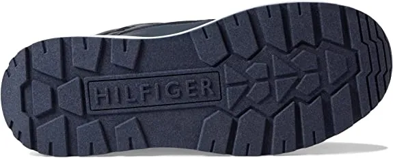 Tommy Hilfiger Olly Blue Hook and Loop Rounded Toe Cozy Fashion High Top Sneakers