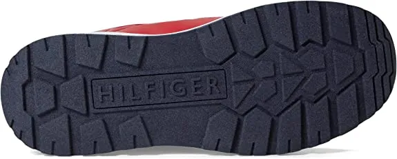 Tommy Hilfiger Olly Red Hook and Loop Rounded Toe Cozy Fashion Sneakers