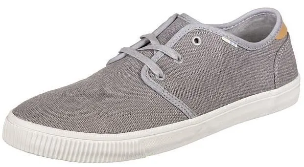Toms Carlo Grey Tan White Mens Canvas Trainers
