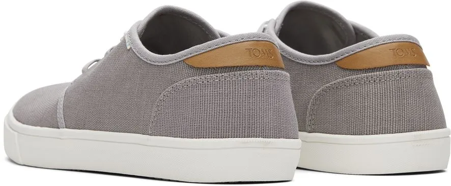 Toms Carlo Grey Tan White Mens Canvas Trainers