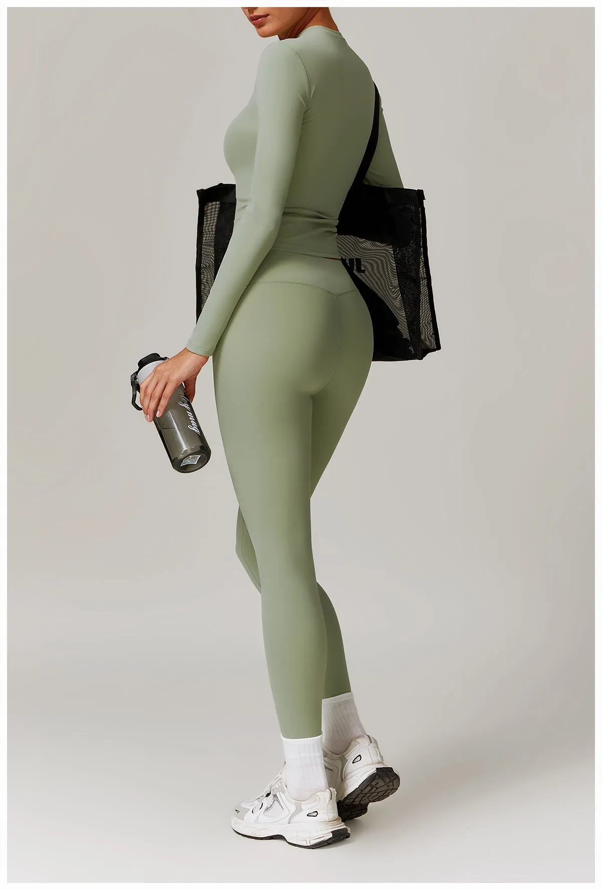 Versatile Fleece-Lined Long Sleeve Yoga Top