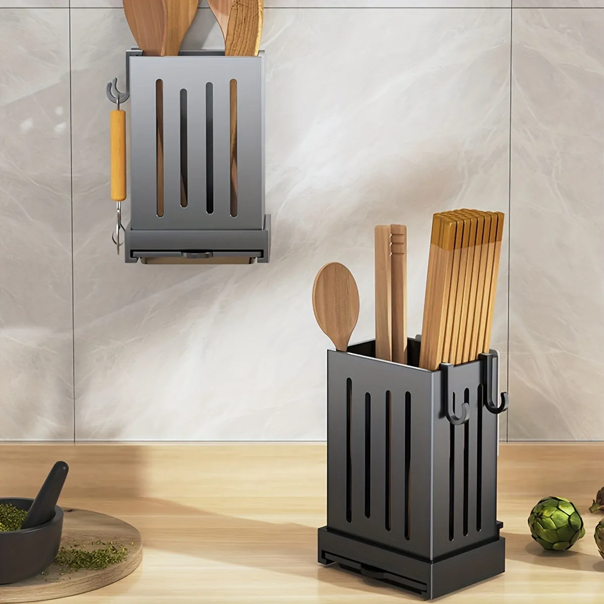 Versatile Kitchen Utensil Holder  Spacesaving Organizer for Cutlery
