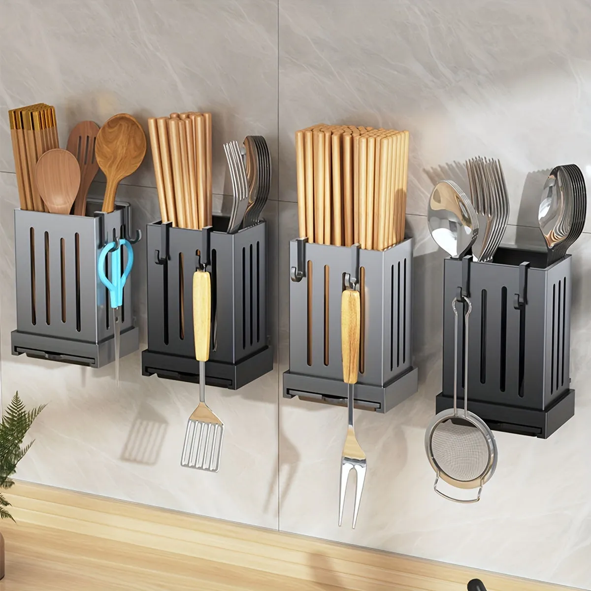 Versatile Kitchen Utensil Holder  Spacesaving Organizer for Cutlery