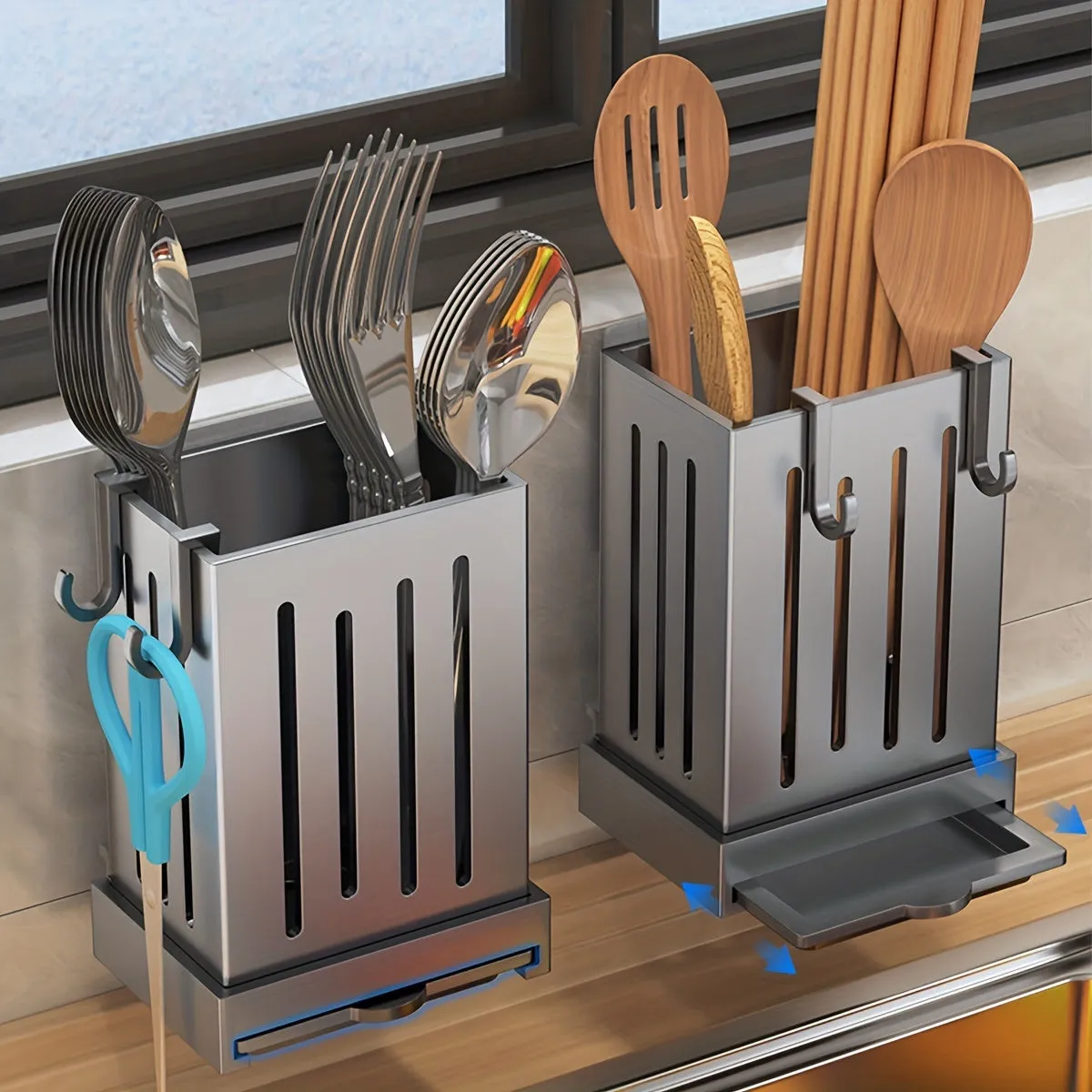 Versatile Kitchen Utensil Holder  Spacesaving Organizer for Cutlery