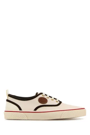 White canvas NoJoke sneakers