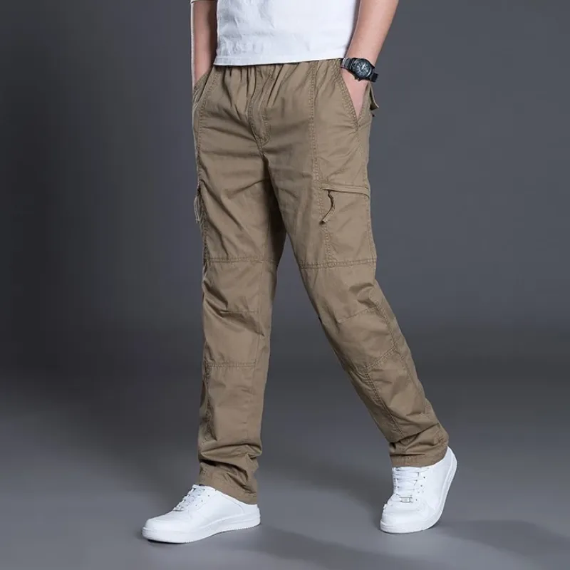 Wijzema - Cargo Broek Heren – Lichte Zomerbroek met Zakken, Elastische Taille