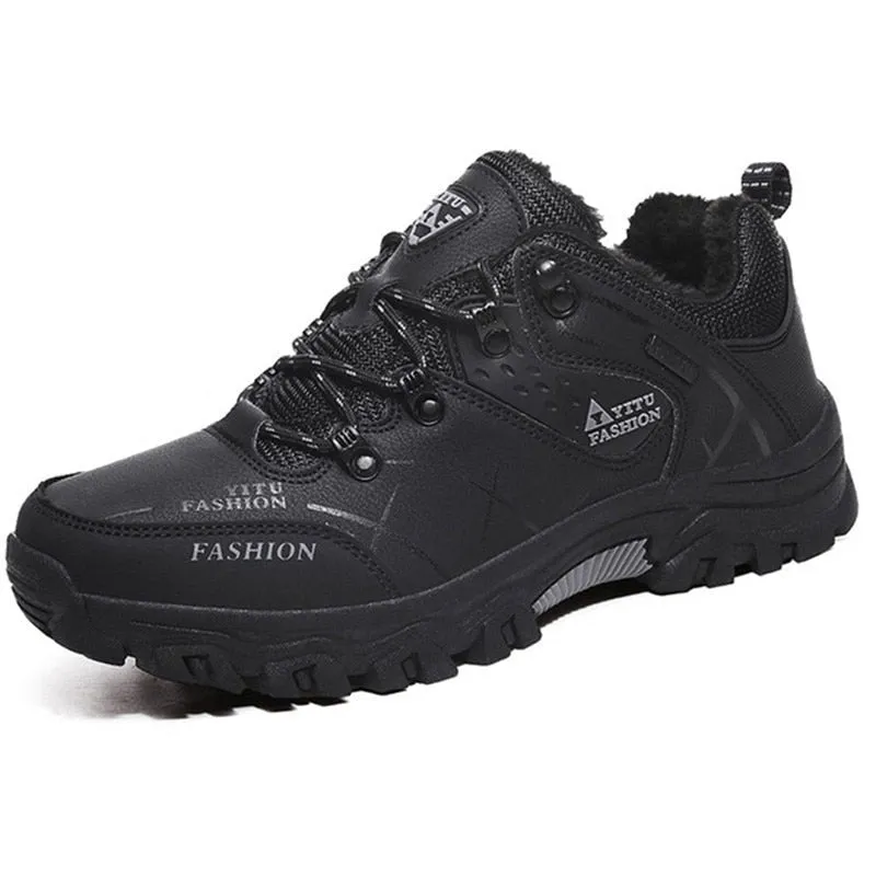 Winter - Schneestiefel für Männer, wasserdichte Lederturnschuhe