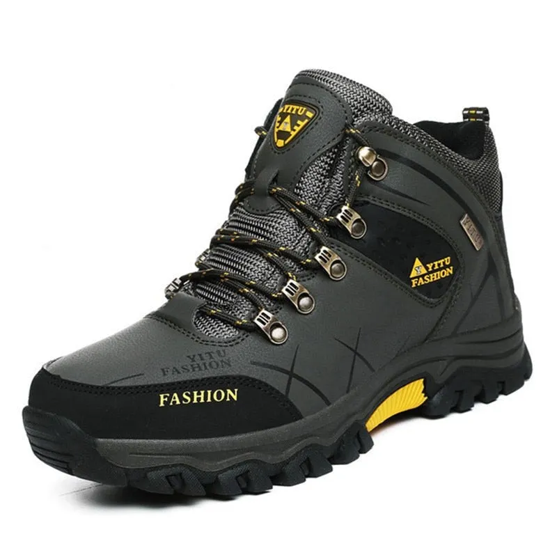 Winter - Schneestiefel für Männer, wasserdichte Lederturnschuhe