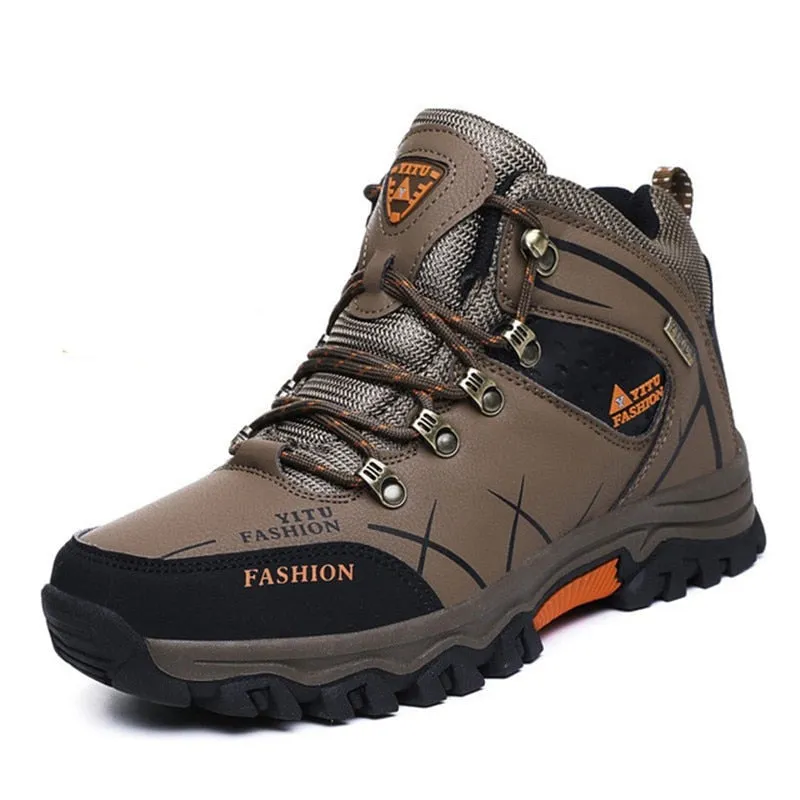 Winter - Schneestiefel für Männer, wasserdichte Lederturnschuhe
