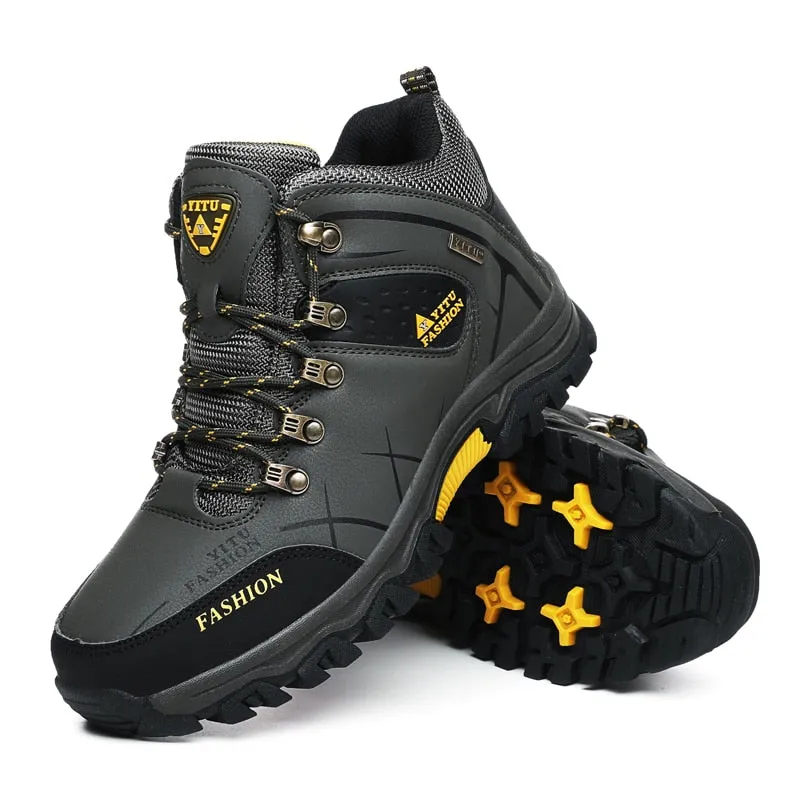 Winter - Schneestiefel für Männer, wasserdichte Lederturnschuhe