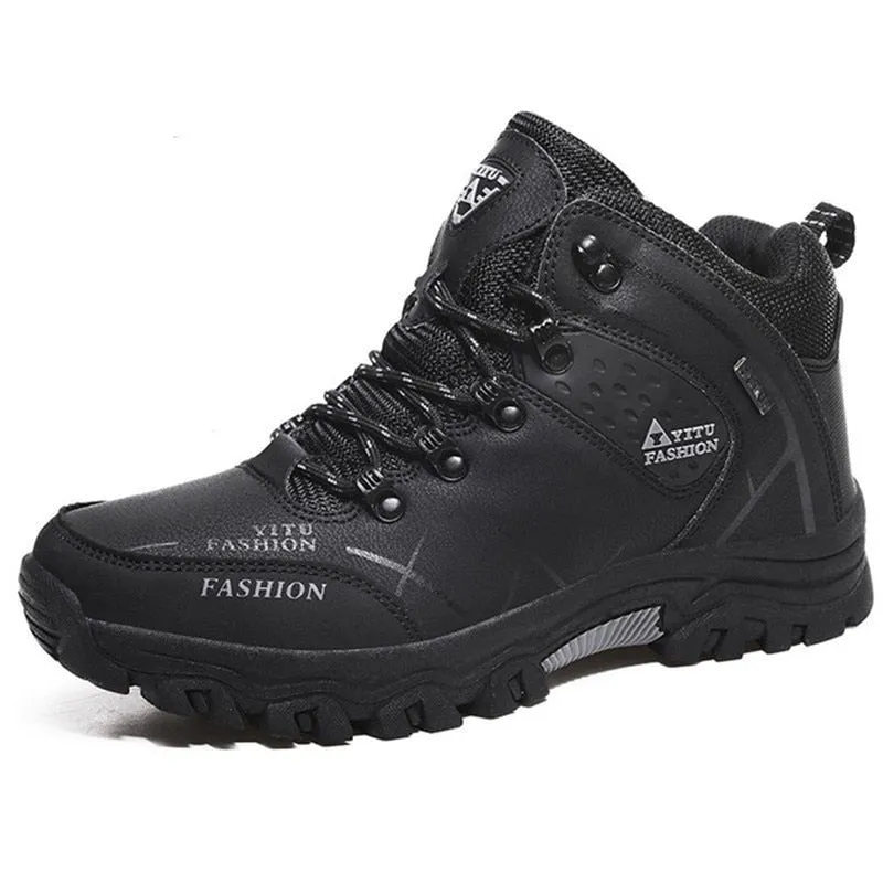 Winter - Schneestiefel für Männer, wasserdichte Lederturnschuhe