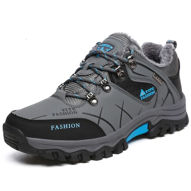 Winter - Schneestiefel für Männer, wasserdichte Lederturnschuhe