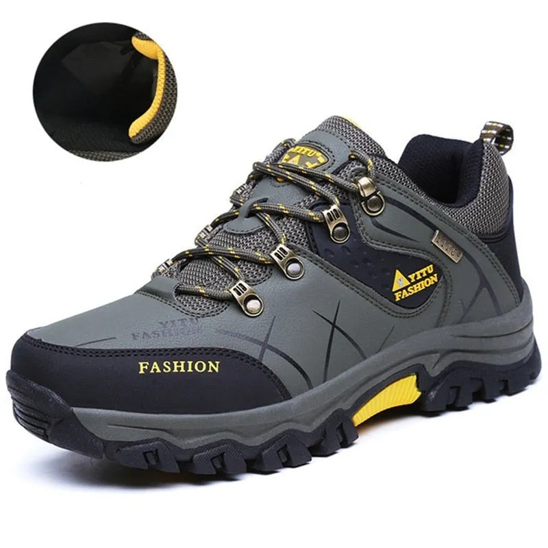 Winter - Schneestiefel für Männer, wasserdichte Lederturnschuhe