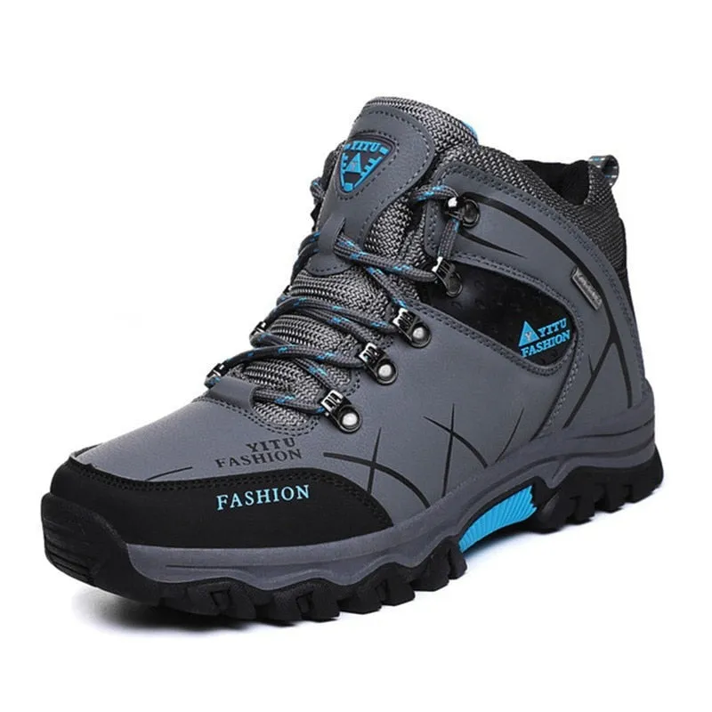 Winter - Schneestiefel für Männer, wasserdichte Lederturnschuhe