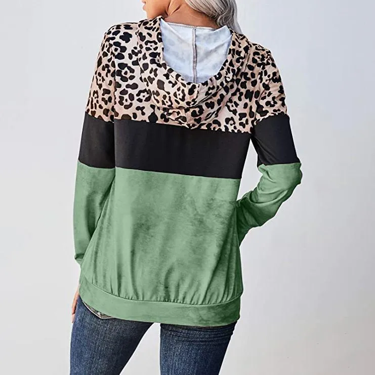 Women's Hoodie Sweatshirts Casual Animal Print